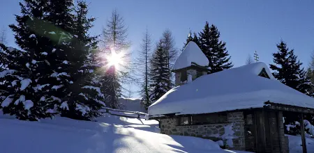 Winterwanderung über die Rodenecker Almen