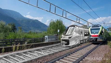 Mit einem Direktzug kann die Strecke zwischen Bozen und Meran laut STA nach dem Ausbau in 26 Minuten zurückgelegt werden. Heute sind es 38 Minuten. (Foto: LPA/Mobilitätsressort)