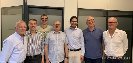 V.l. Peter Wenter, Josef Insam, Klaus Raffeiner, Fabio Rizzi, Daniele Di Lucrezia, Joachim Ellmenreich und Gerhard Stanzel.