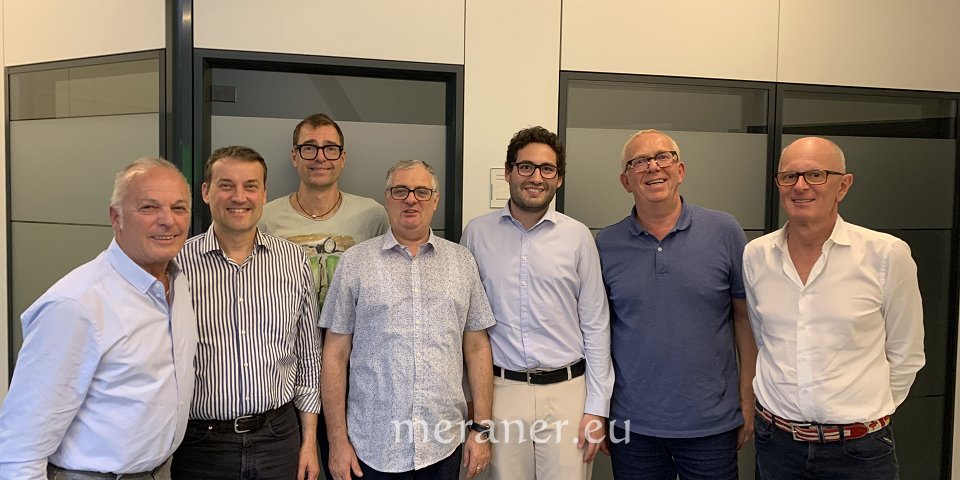 V.l. Peter Wenter, Josef Insam, Klaus Raffeiner, Fabio Rizzi, Daniele Di Lucrezia, Joachim Ellmenreich und Gerhard Stanzel.