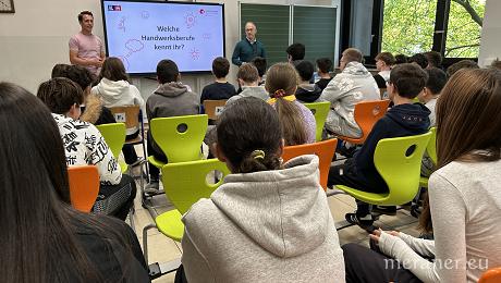 Mittelschule „Carl Wolf“: Einblicke in die Welt der Berufe im Handwerk und dem Gastgewerbe