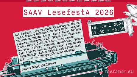 SAAV LesefestA mit 28 Südtiroler Autor:innen