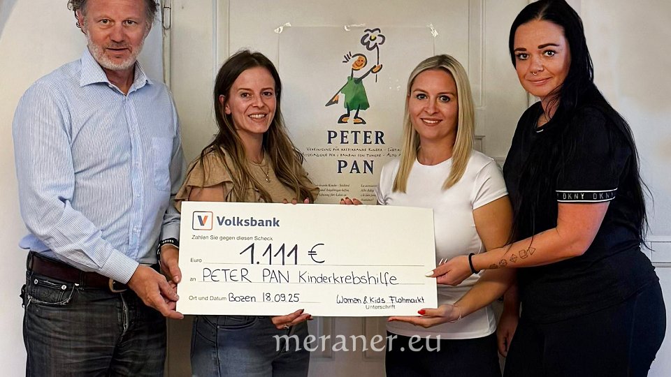 im vergangenen Jahr konnten 1.111 Euro für die Kinderkrebshilfe Peter Pan spenden
