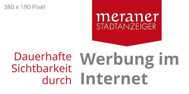 Meraner Stadtanzeiger Online-Werbung